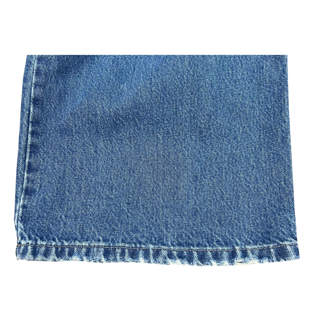 NOIR 'N' BLEU MIA L-312 jeans baggy donna vita alta tasconi – denim chiaro