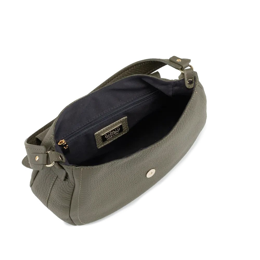 RIPANI MARIT I751OB borsa spalla M pelle effetto bufalo, patta e tracolla, Made in Italy