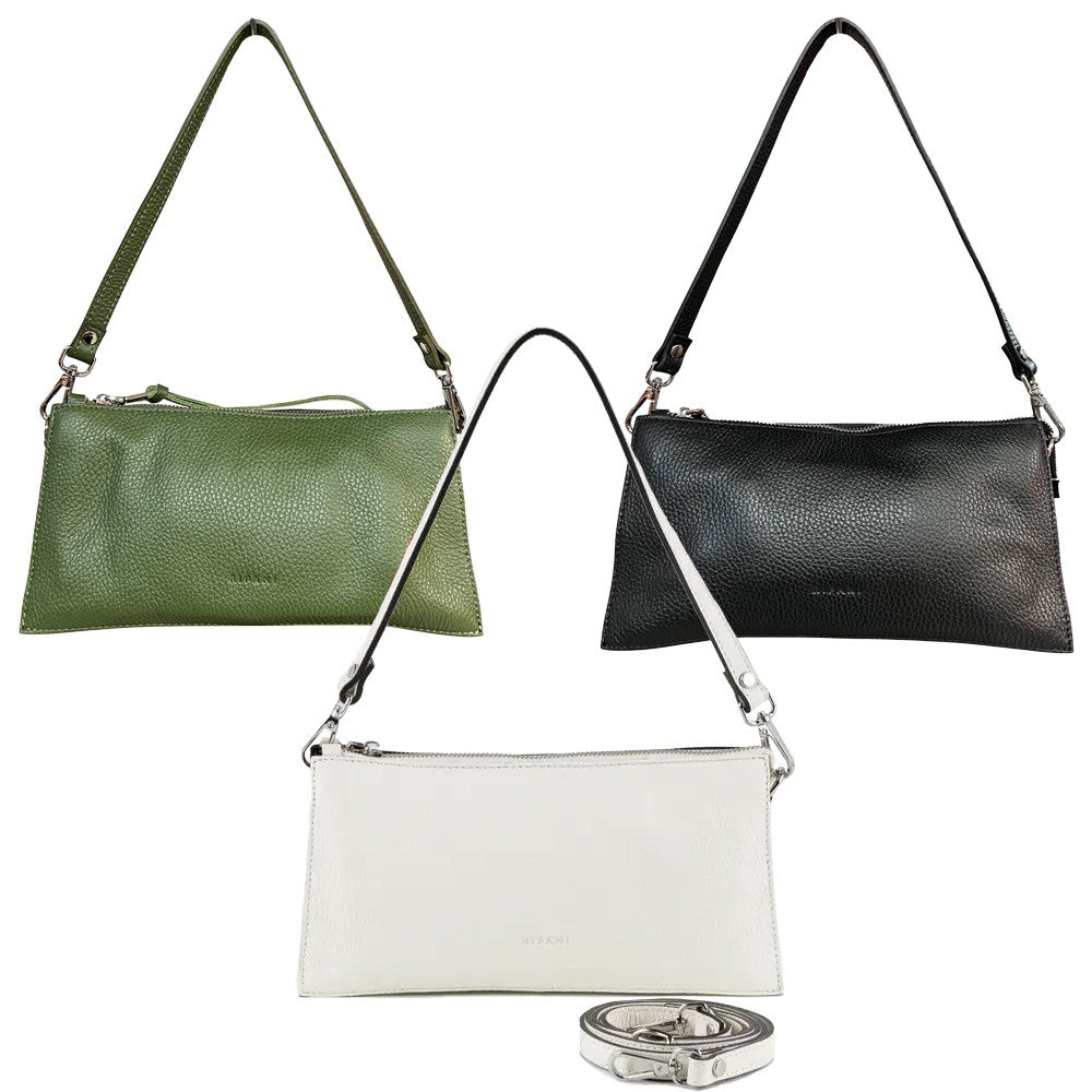 RIPANI E334OJ PATRIZIA – Borsa a spalla M in pelle cervo con tracolla (Made in Italy)