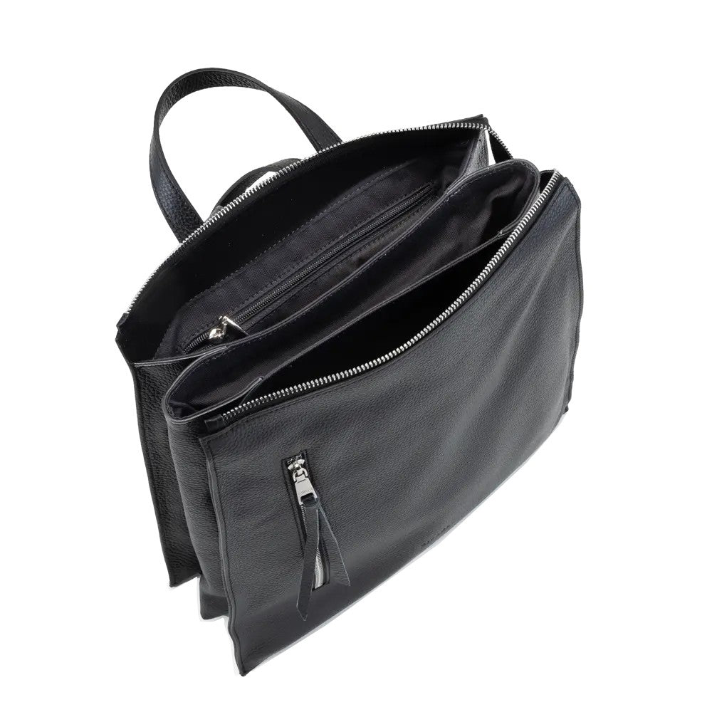 RIPANI Easy Backpack L 5796OM zaino nero pelle cervo – Made in Italy