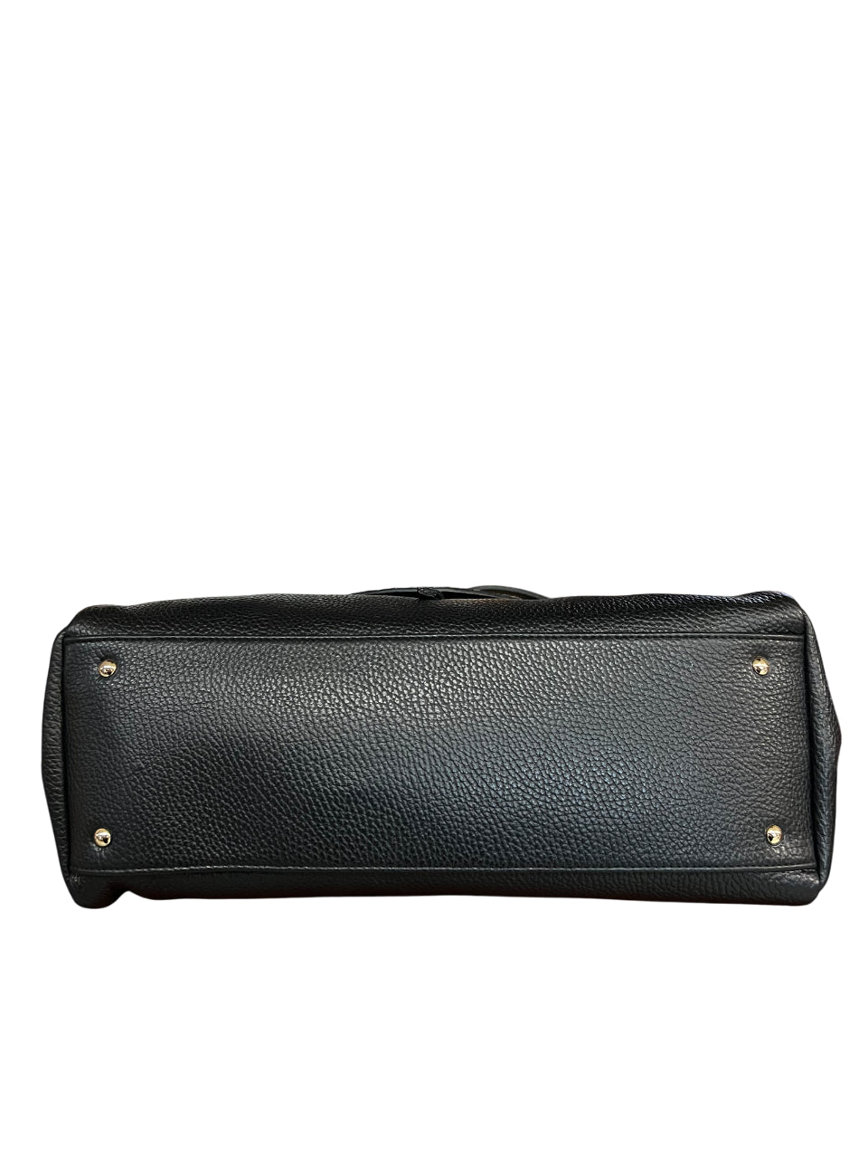 RIPANI CATERINA E281ZO L – Borsa a mano in pelle nera con inserto cavallino (Made in Italy)