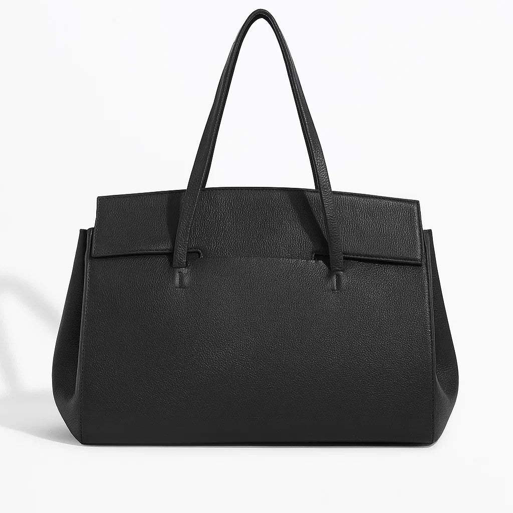 Liviana Conti borsa donna grande a mano pelle vitello grana cervo nera WA52075