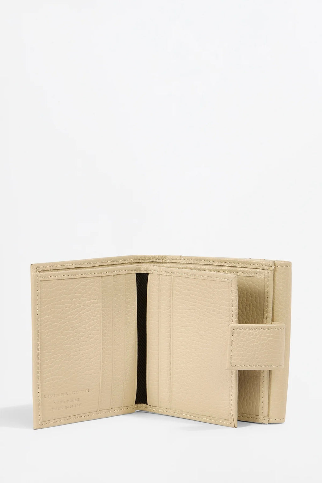 Liviana Conti Portafogli in Pelle Vitello Grana Cervo con Patta e Bottone A5WB53 BRODIE