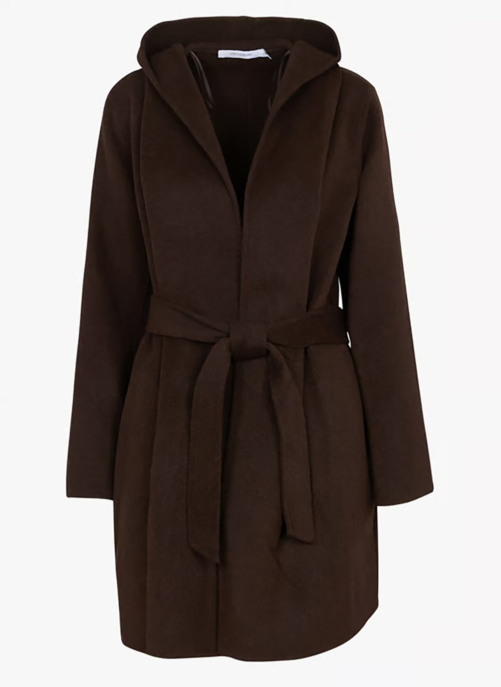 La Fée Maraboutée Giaccone Donna a Vestaglia in Lana marrone Double Face ERODI-D