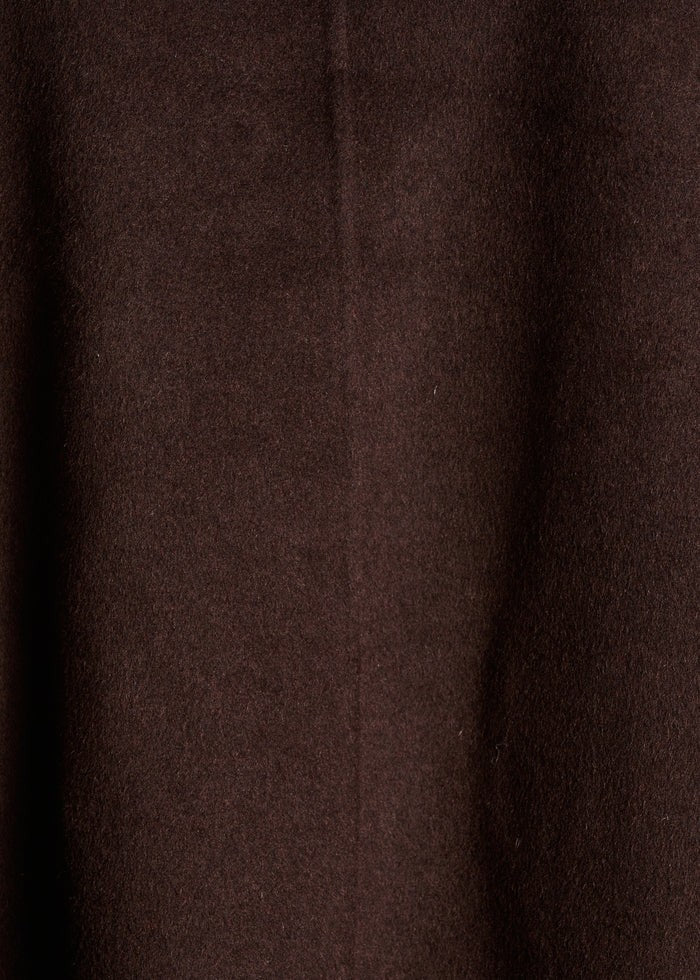 La Fée Maraboutée Giaccone Donna a Vestaglia in Lana marrone Double Face ERODI-D