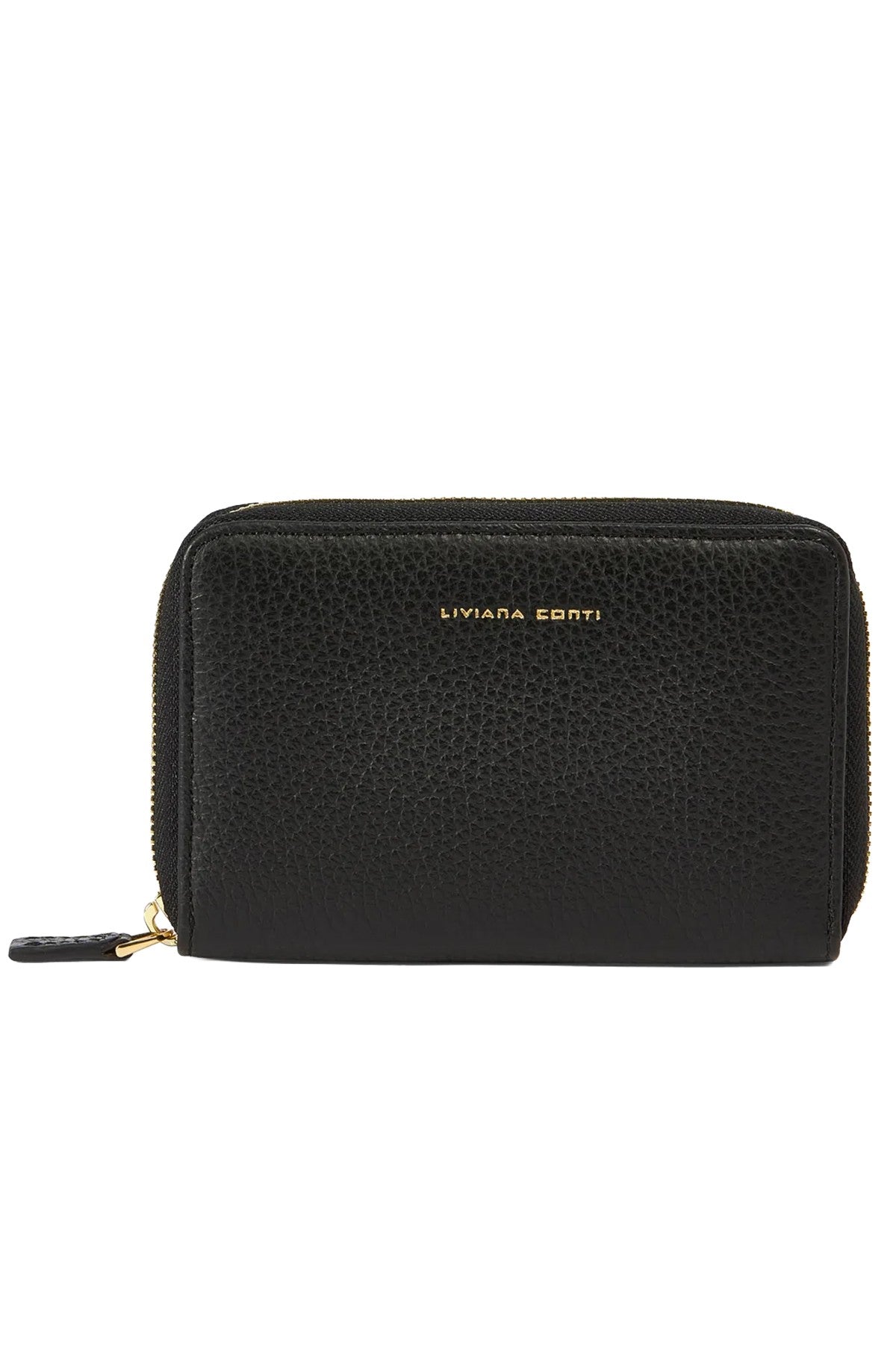 Liviana Conti Portafogli Donna Medium Zip Around in Vitello Grana Cervo A5WB54 COLE – Made in Italy