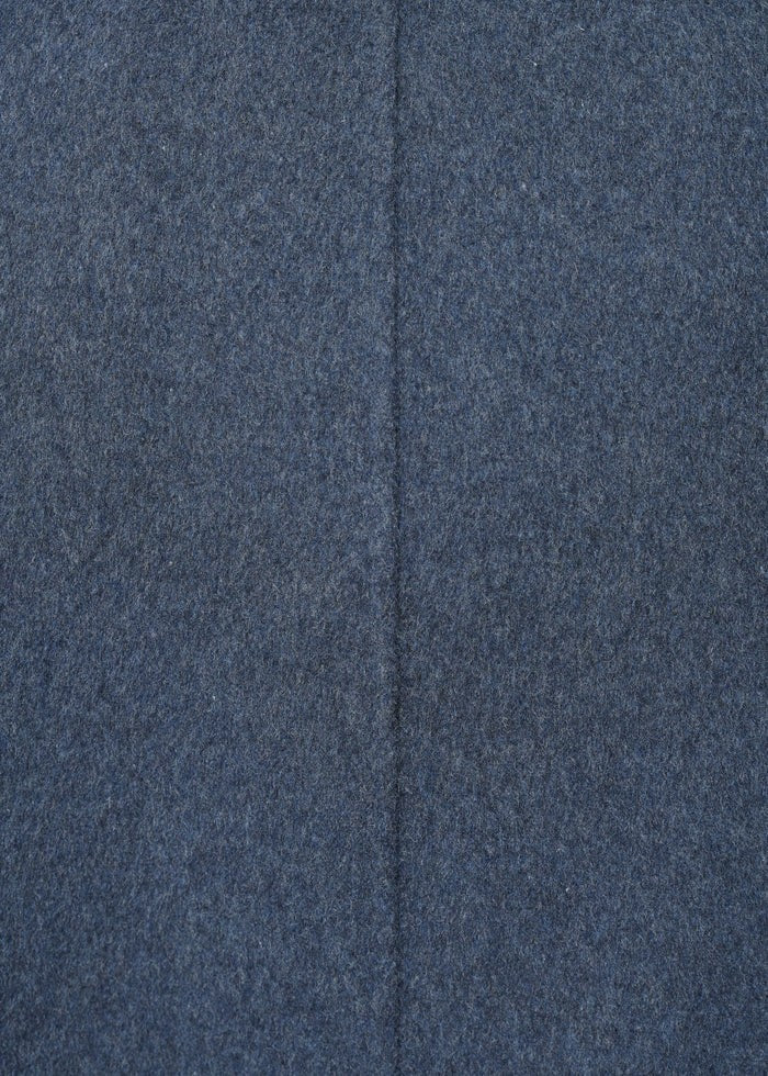 Humility Maxi Cappotto Donna Avio Melange in Lana Riciclata con Spacchi Laterali – UTELLIO – Articolo Ecosostenibile RCS