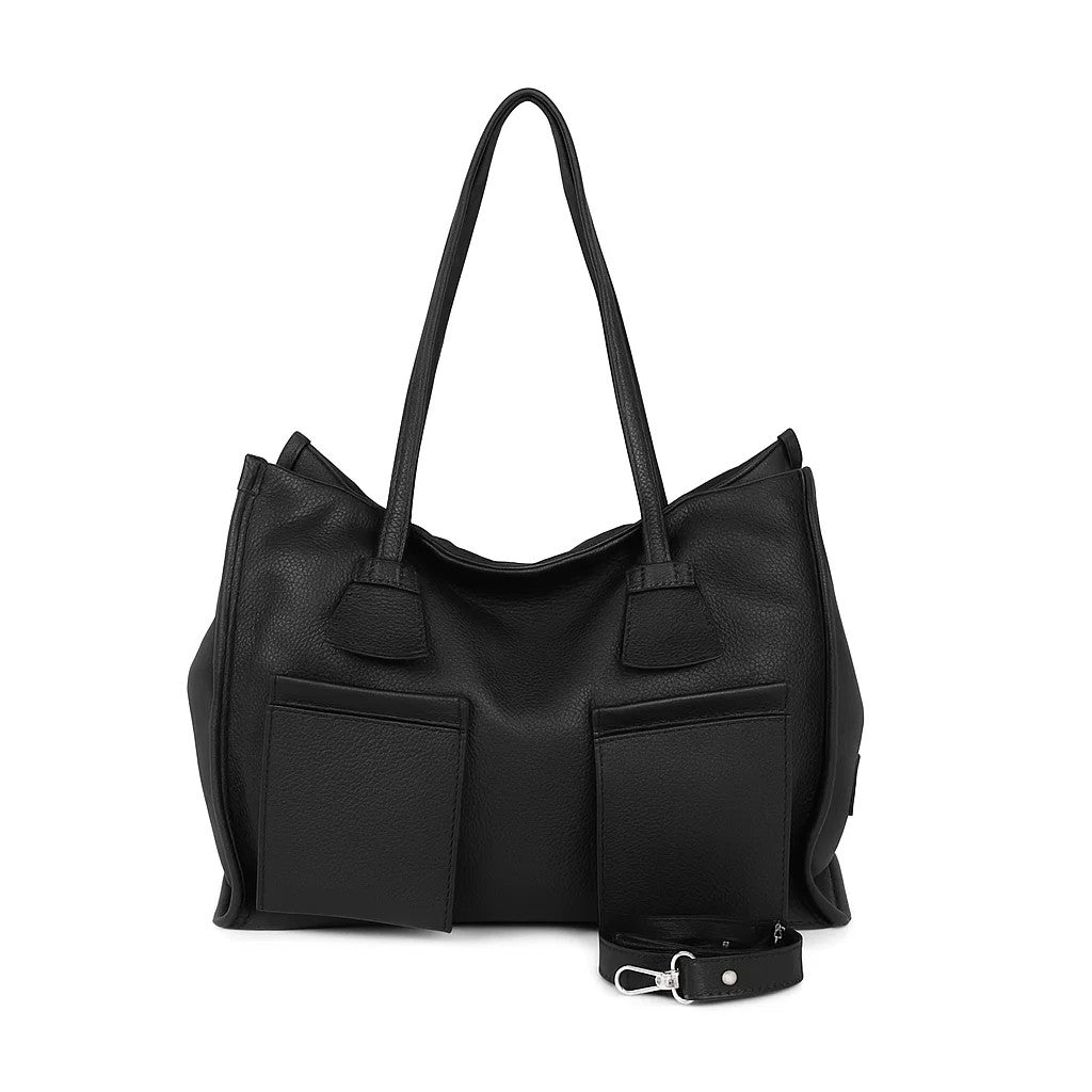 RIPANI Borsa Donna Alda Tote Bag L I621OJ in Pelle Effetto Cervo con Tracolla Regolabile (Made in Italy)