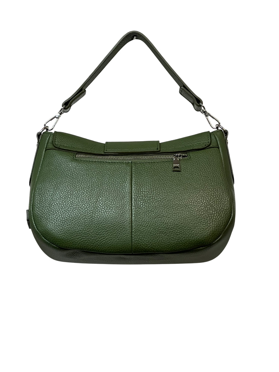 RIPANI Borsa Donna a Spalla Cecilia M E112OJ in Pelle Effetto Cervo con Tracolla Regolabile – 31x22x10 cm