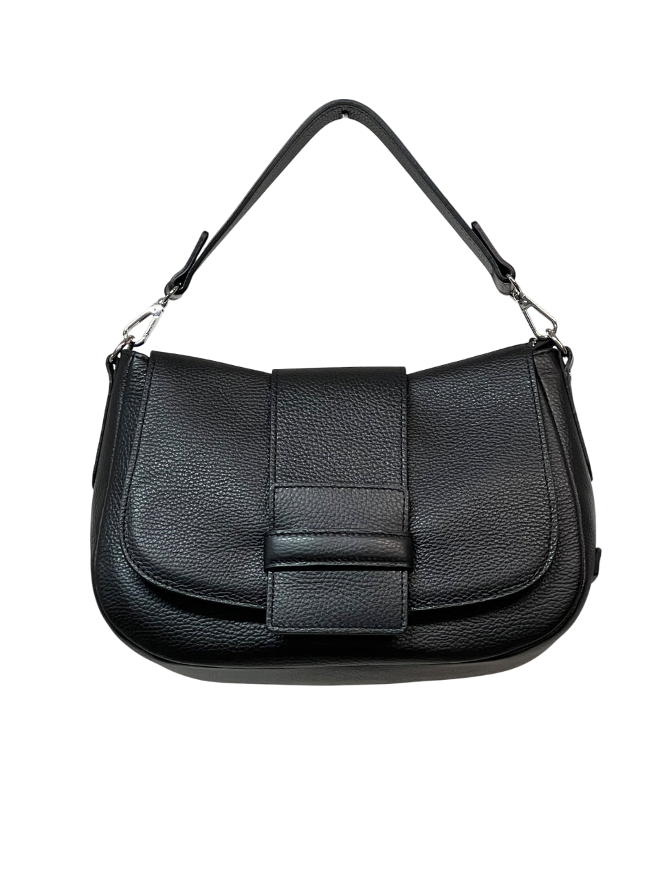 RIPANI Borsa Donna a Spalla Cecilia M E112OJ in Pelle Effetto Cervo con Tracolla Regolabile – 31x22x10 cm