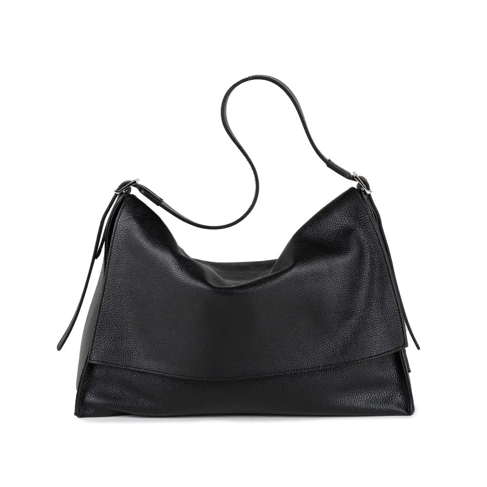 RIPANI Natalie Borsa a Spalla Grande I781OJ in Pelle Effetto Cervo con Patta e Zip (41x28x12)