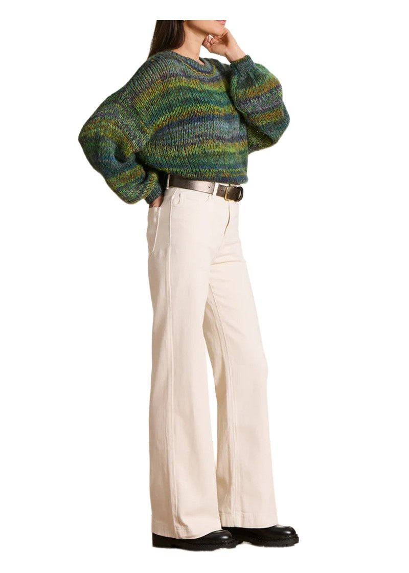 LA FEE MARABOUTEE Jeans Donna Denim Ecru a Gamba Dritta EVAN-C – Cotone Biologico GOTS