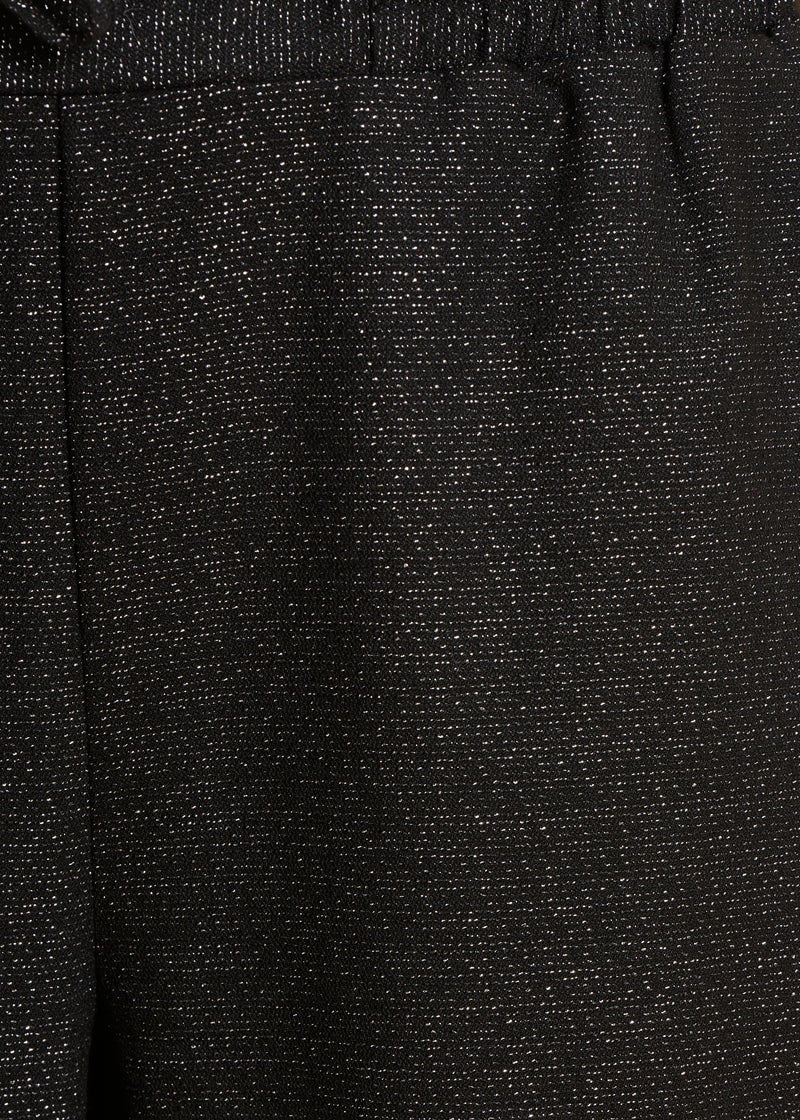 LA FEE MARABOUTEE pantalone donna nero/argento coulisse ZERGY tasche laterali