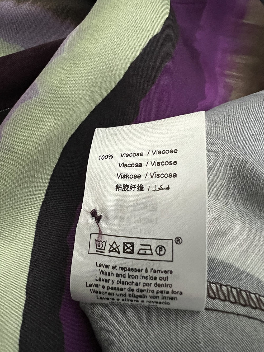 LA FEE MARABOUTEE blusa ESTIA-R righe marrone/viola/nero MADE IN ITALY