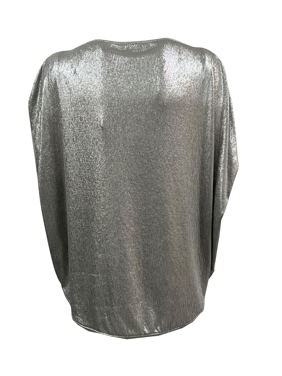 MEIMEIJ maxi maglia over argento mezza manica M5FW00 MADE IN ITALY