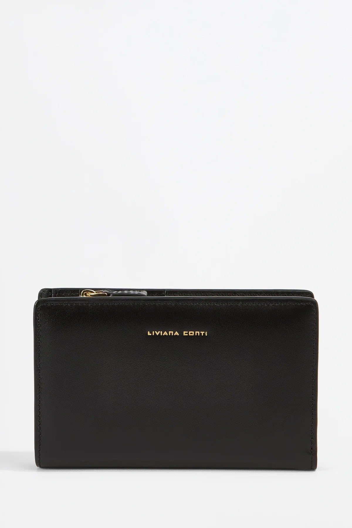 Liviana Conti CEDRIC portafoglio in vitello liscio A5WB58 nero – Made in Italy