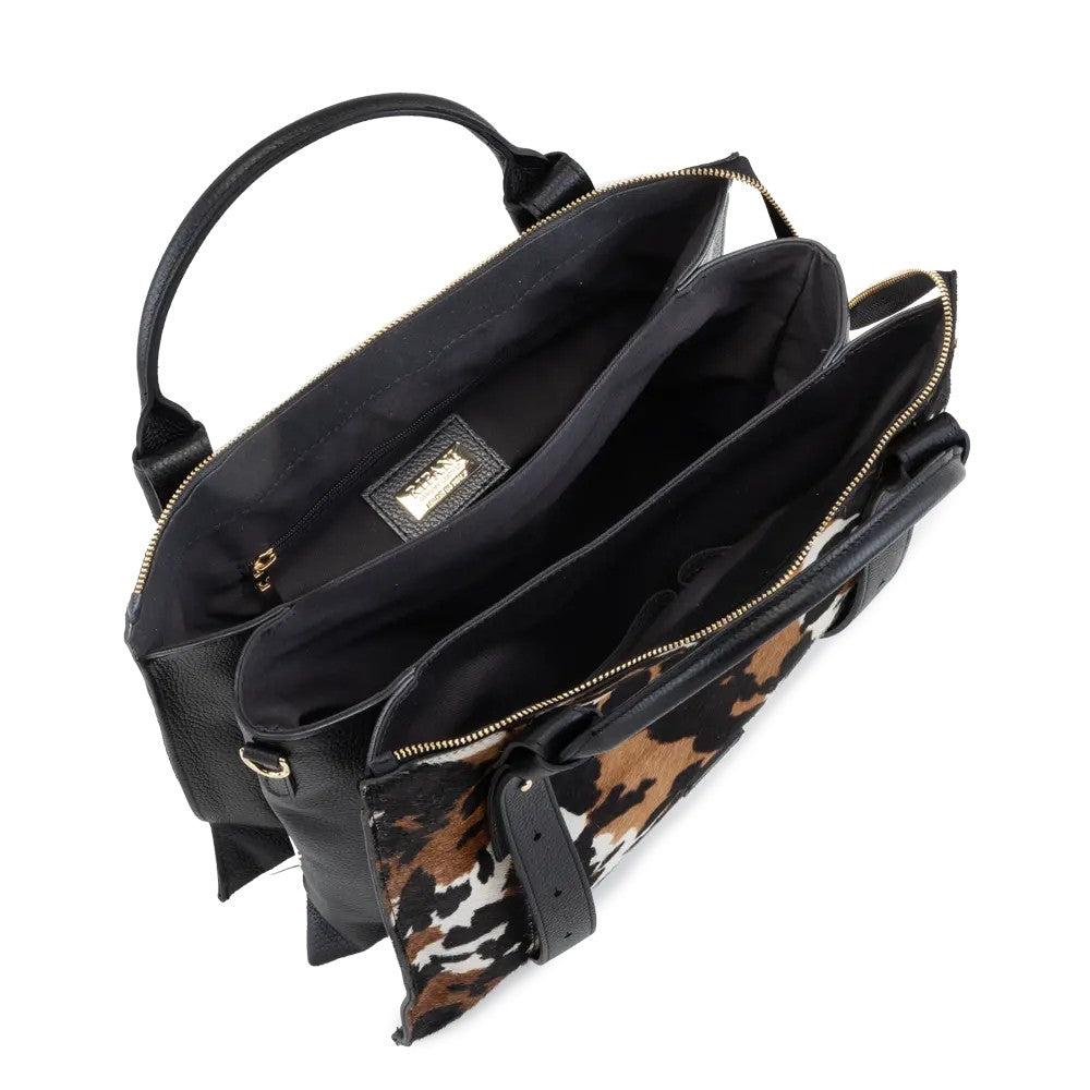 RIPANI borsa a mano L RENATE I732ZO pelle cervo e cavallino con tracolla