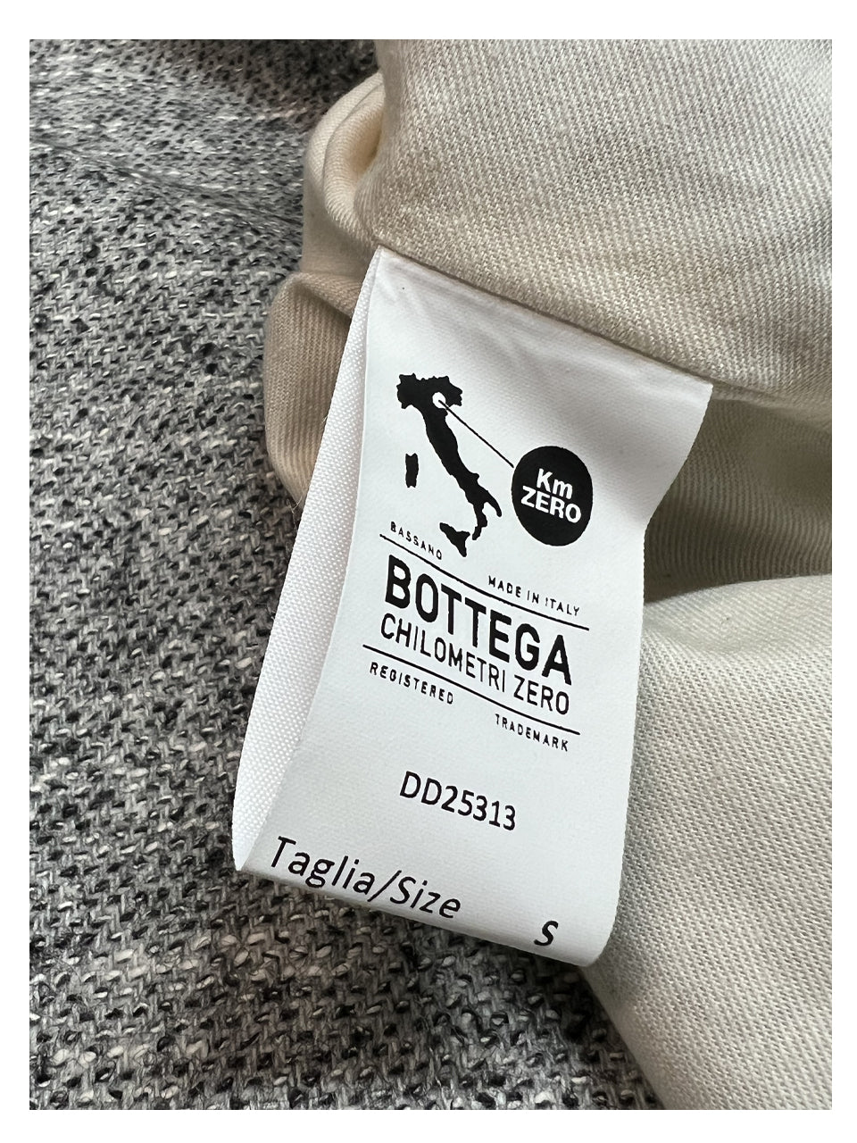 4.10 by BottegaChilometriZero Giacca donna grigio chiaro sale e pepe DD25313 COLLO ZEBRA