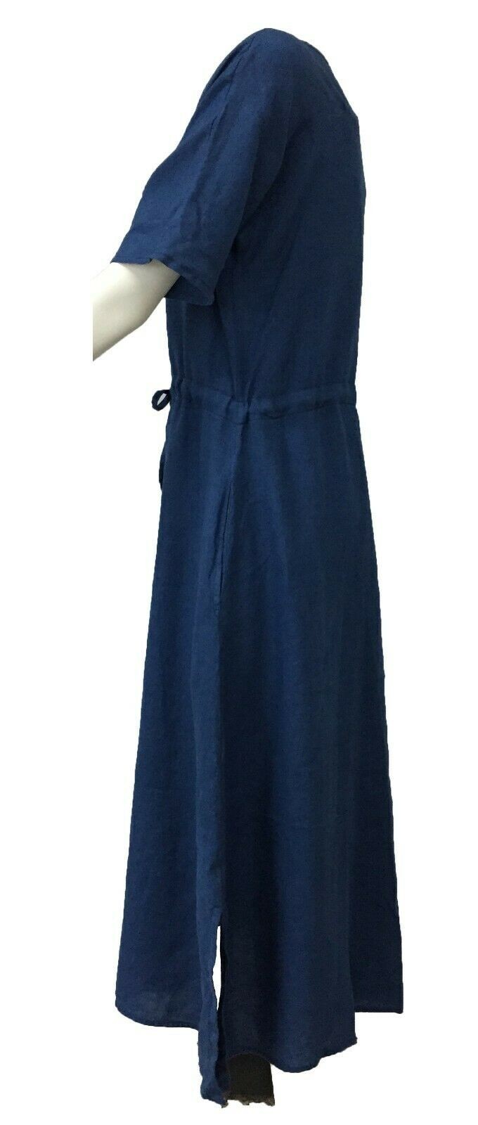 4.10 by BKØ abito indaco abbottonato DD20150 MADE IN ITALY