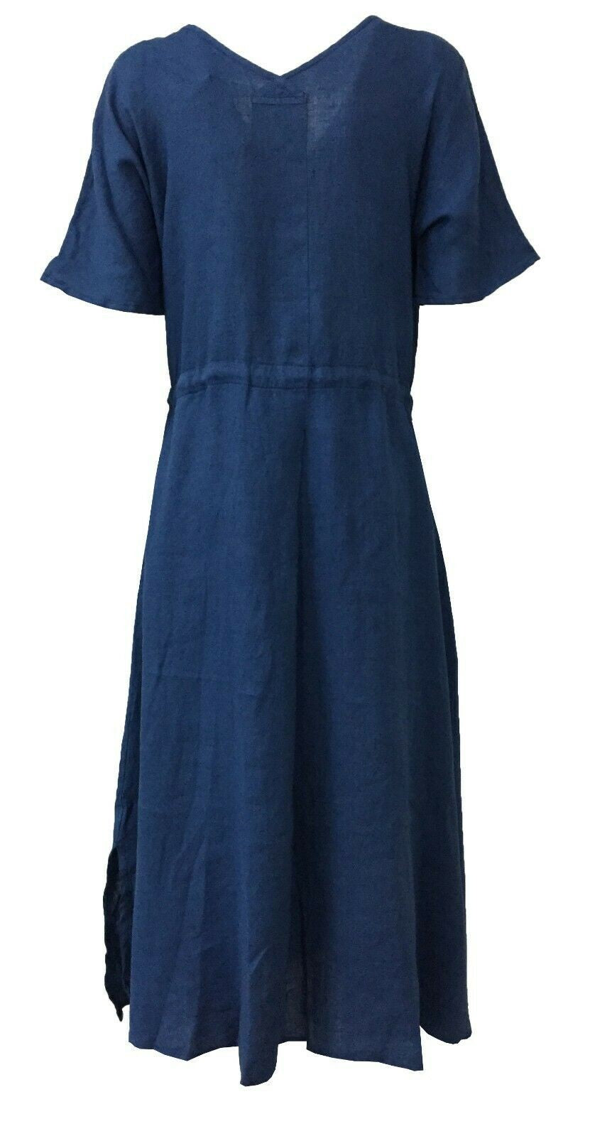 4.10 by BKØ abito indaco abbottonato DD20150 MADE IN ITALY