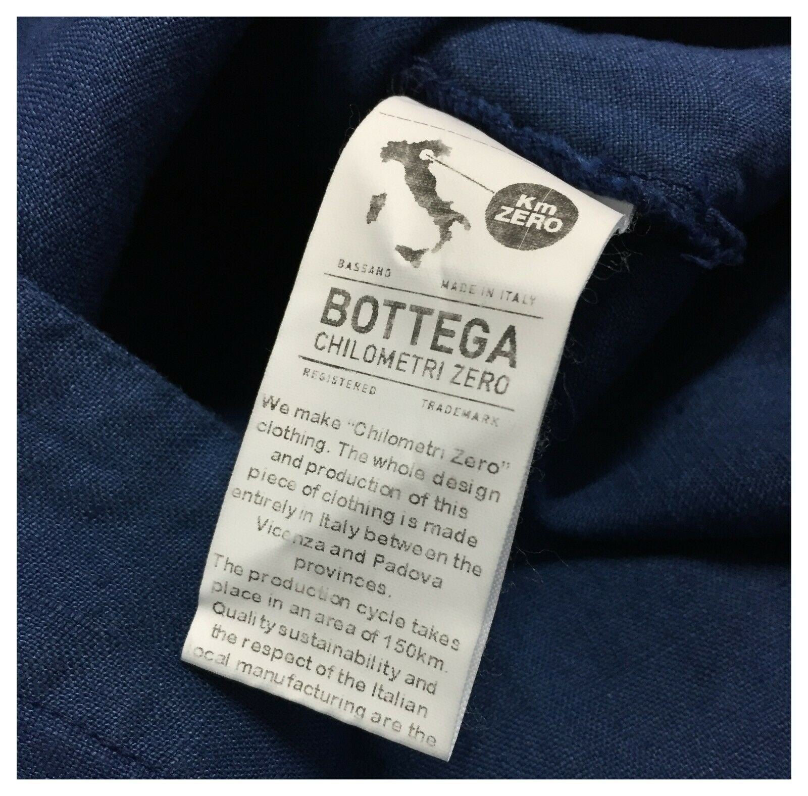 4.10 by BKØ abito indaco abbottonato DD20150 MADE IN ITALY