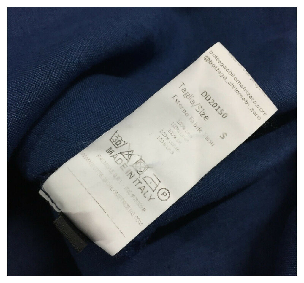 4.10 by BKØ abito indaco abbottonato DD20150 MADE IN ITALY