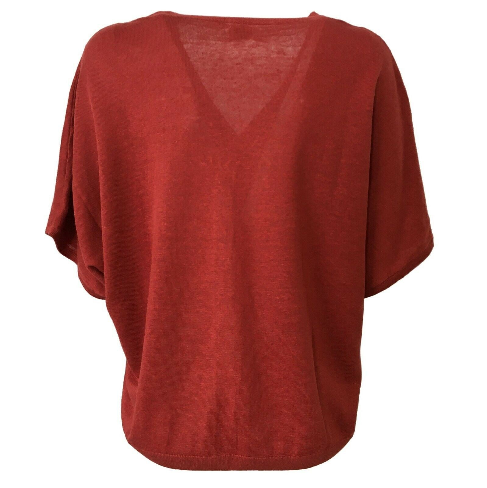 DES PETITS HAUTS Cardigan donna mezza manica mod BOUDY 100% lino