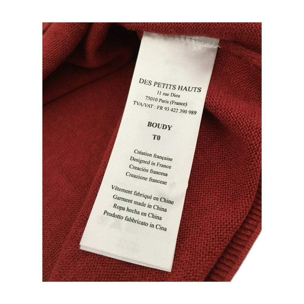 DES PETITS HAUTS Cardigan donna mezza manica mod BOUDY 100% lino