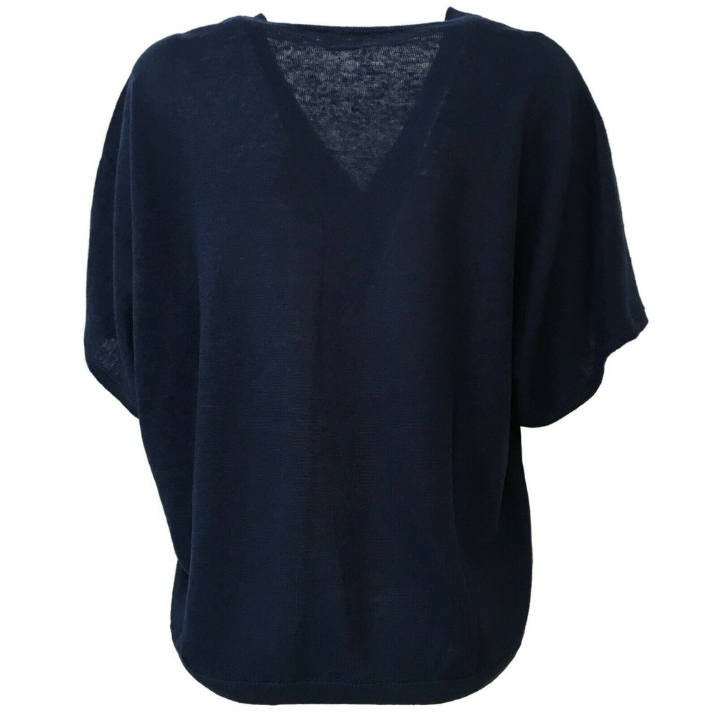 DES PETITS HAUTS Cardigan donna mezza manica mod BOUDY 100% lino