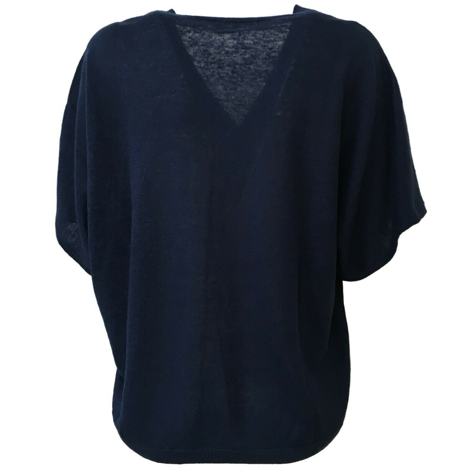 DES PETITS HAUTS Cardigan donna mezza manica mod BOUDY 100% lino