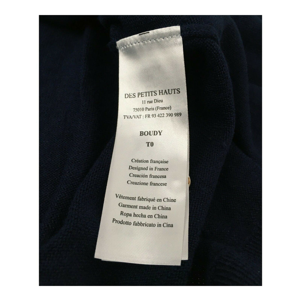 DES PETITS HAUTS Cardigan donna mezza manica mod BOUDY 100% lino