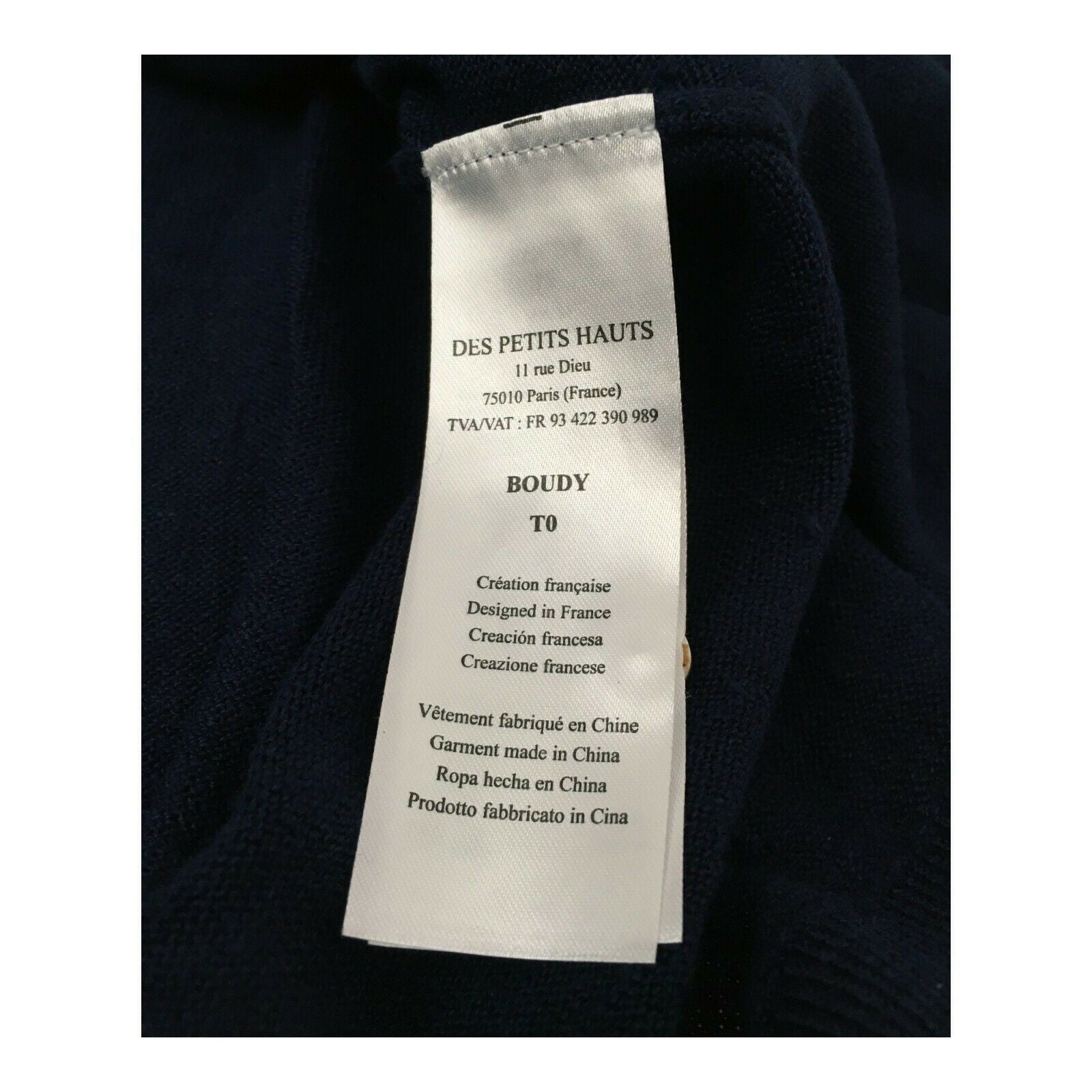 DES PETITS HAUTS Cardigan donna mezza manica mod BOUDY 100% lino