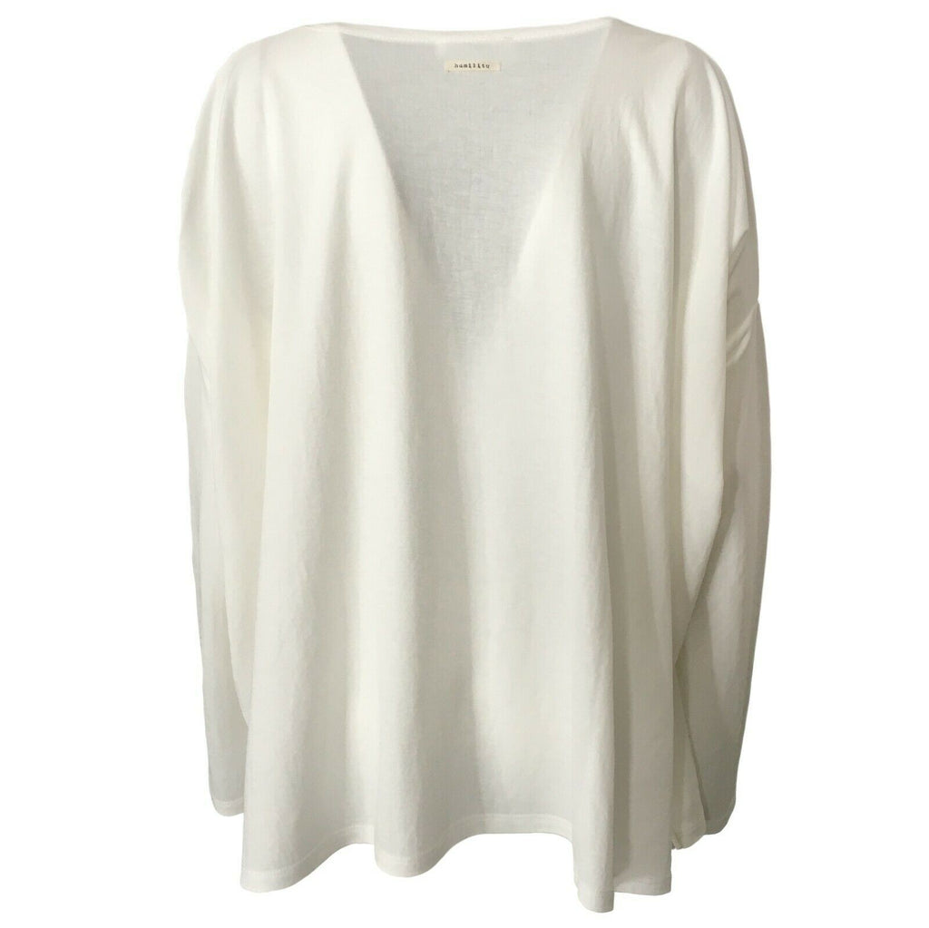 HUMILITY Maxi t-shirt viscosa donna manica lunga mod HB1066 MADE IN ITALY