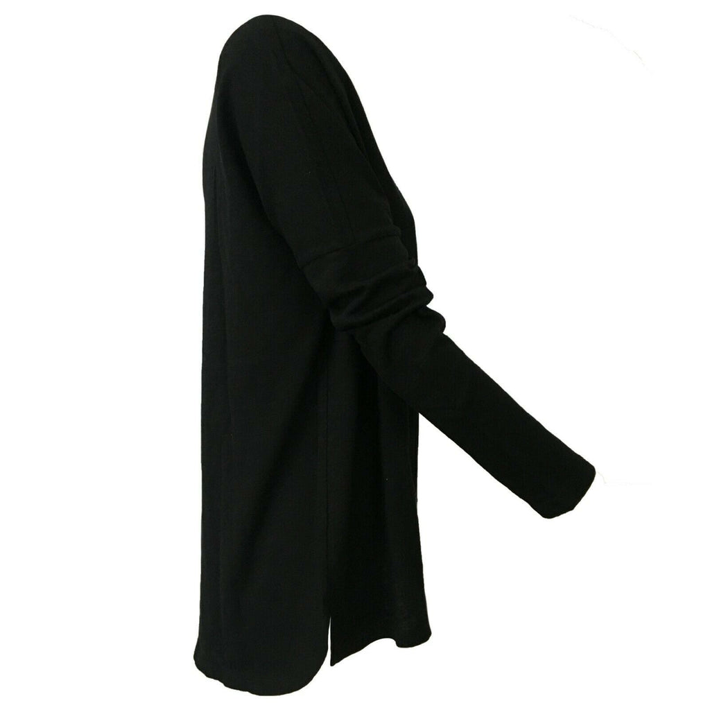 DES PETITS HAUTS T-shirt donna nero con bottoni dietro mod TEMPETE 100% cotone