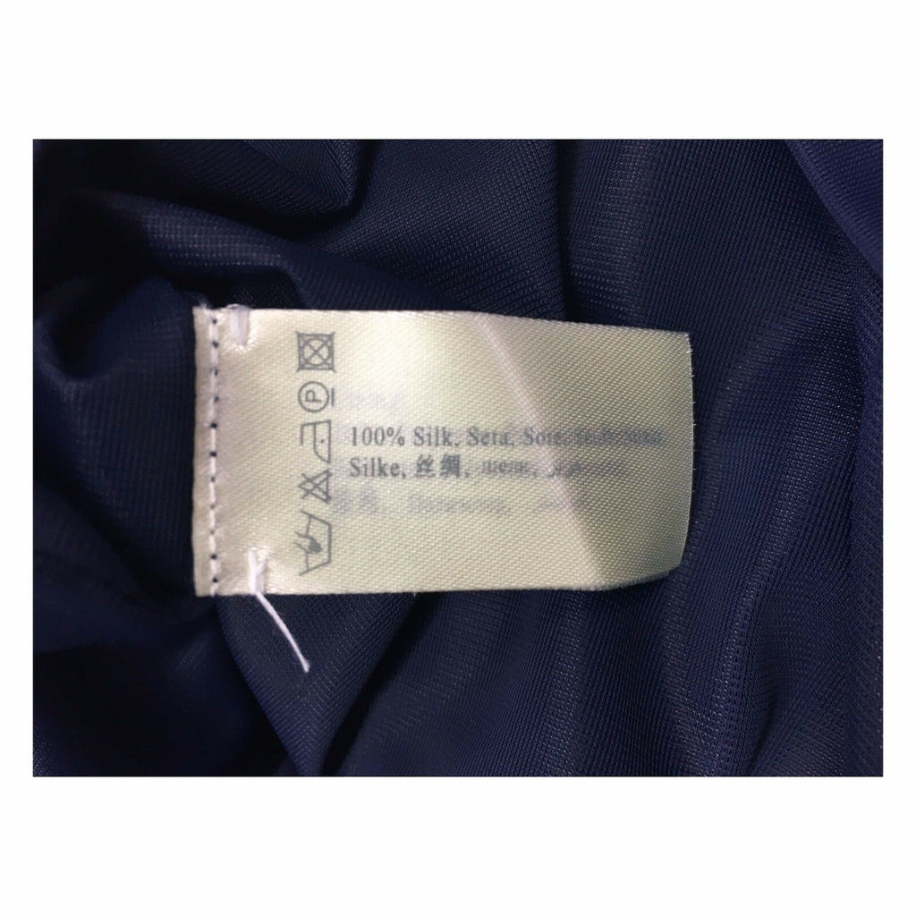 CA' VAGAN abito donna blu mélange 100% seta mod 12326 MADE IN MONGOLIA
