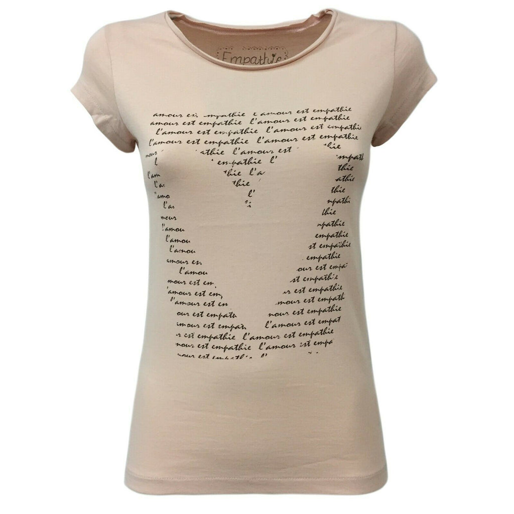 EMPATHIE T-shirt donna mezza manica mod 0108 100% cotone MADE IN ITALY