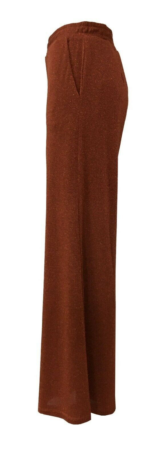 BE LIMOUSINE pantalone palazzo donna tinta unita mod LP0055L ALFA MADE IN ITALY