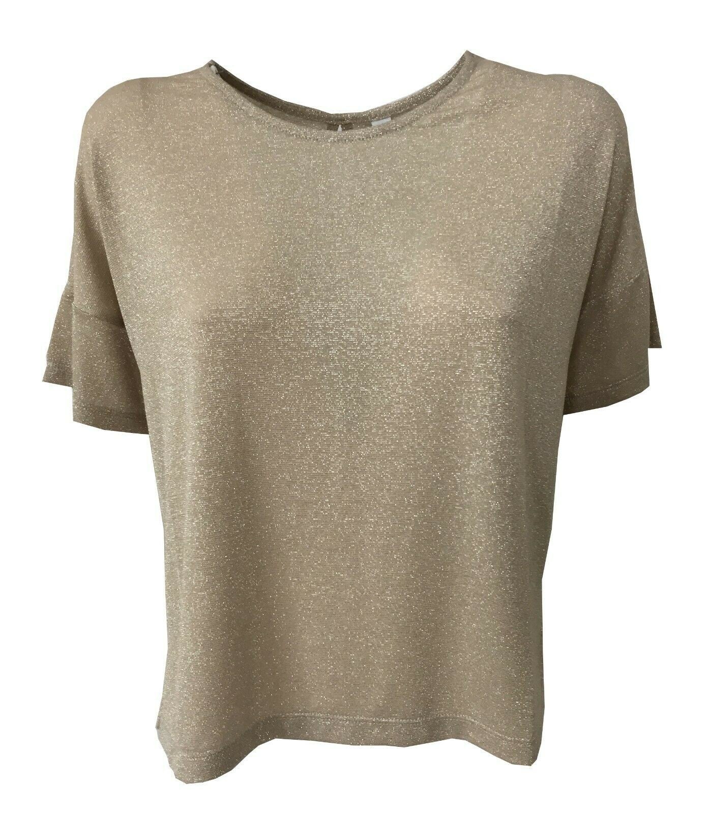 BE LIMOUSINE t-shirt donna mezza manica over laminato mod LT006L AGOSTO MADE IN ITALY