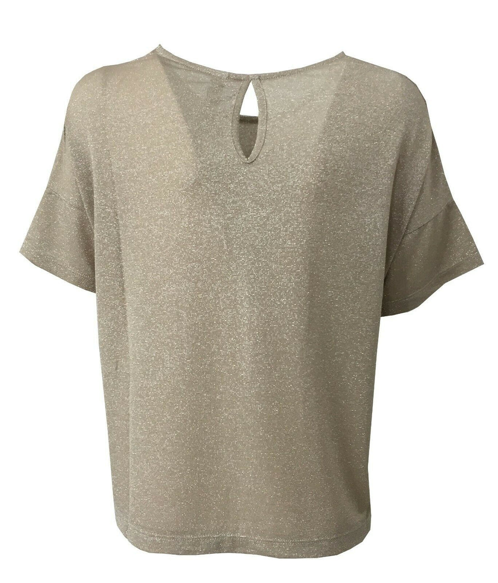 BE LIMOUSINE t-shirt donna mezza manica over laminato mod LT006L AGOSTO MADE IN ITALY