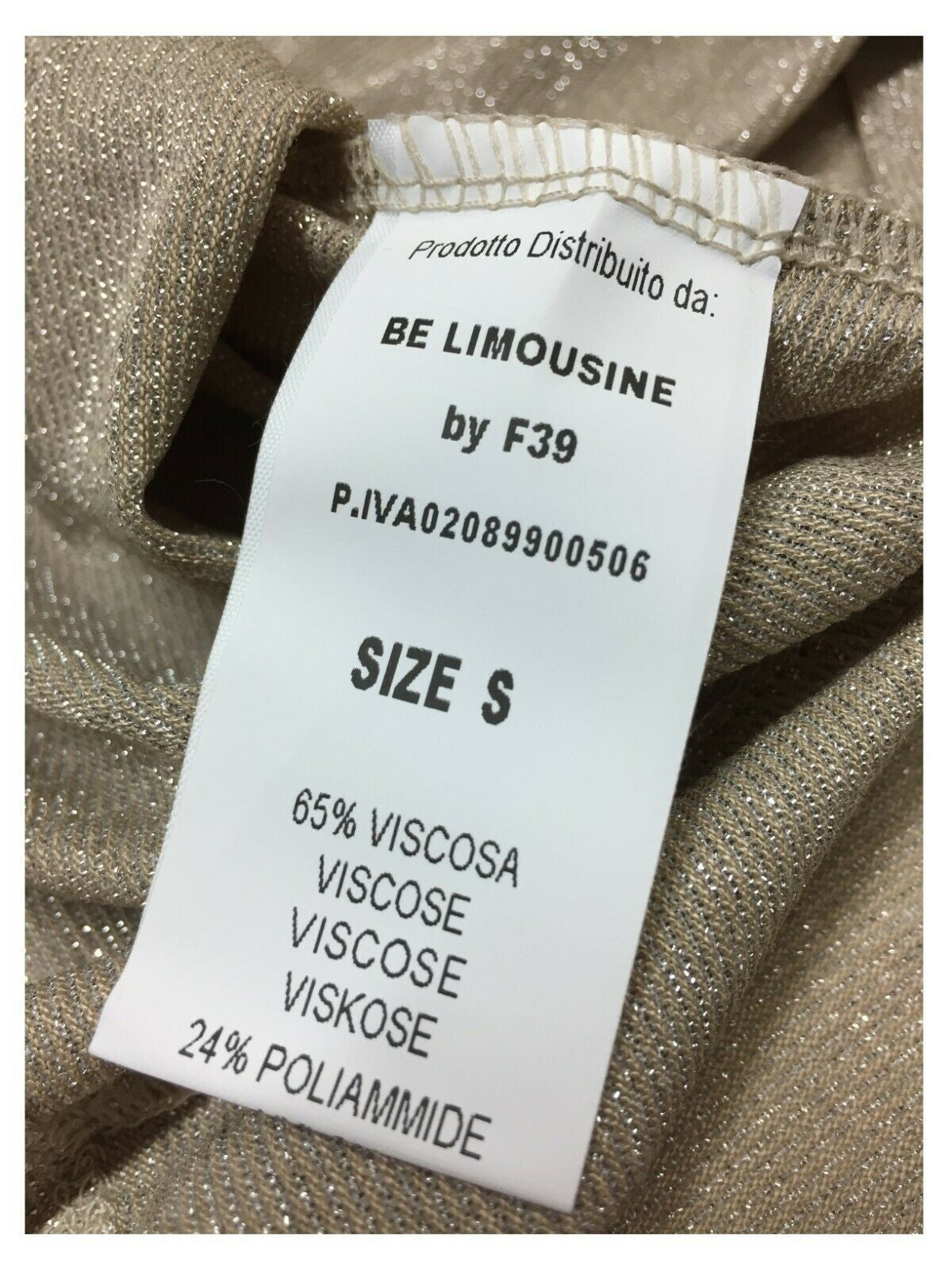 BE LIMOUSINE t-shirt donna mezza manica over laminato mod LT006L AGOSTO MADE IN ITALY