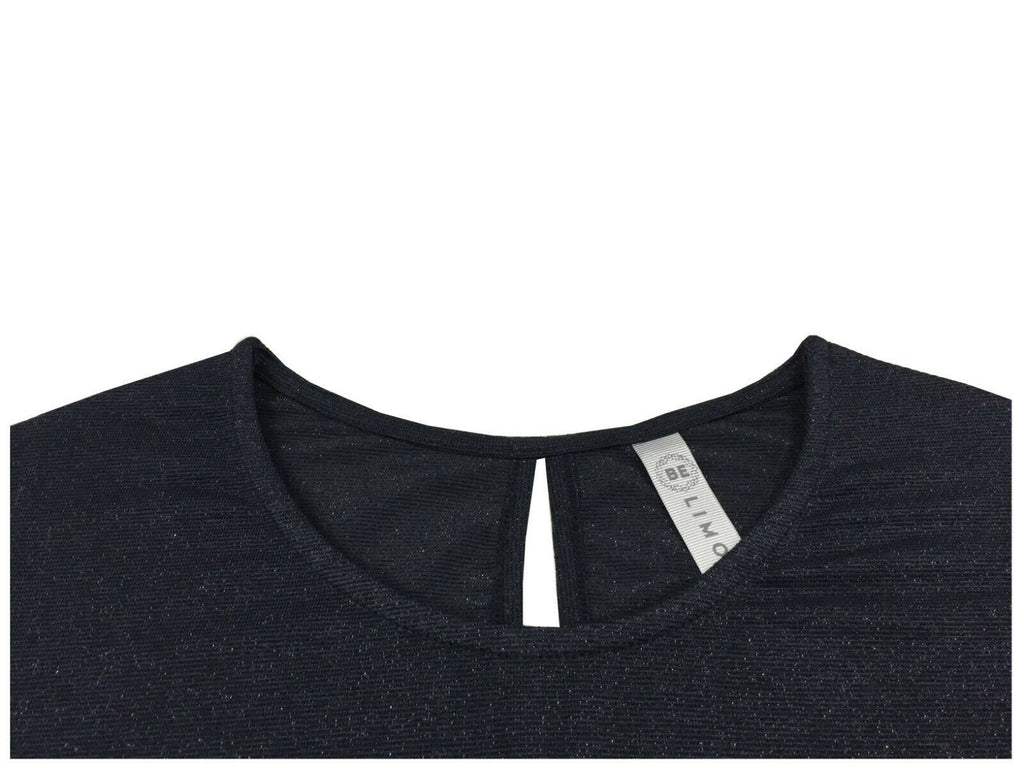 BE LIMOUSINE t-shirt donna mezza manica over laminato mod LT006L AGOSTO MADE IN ITALY