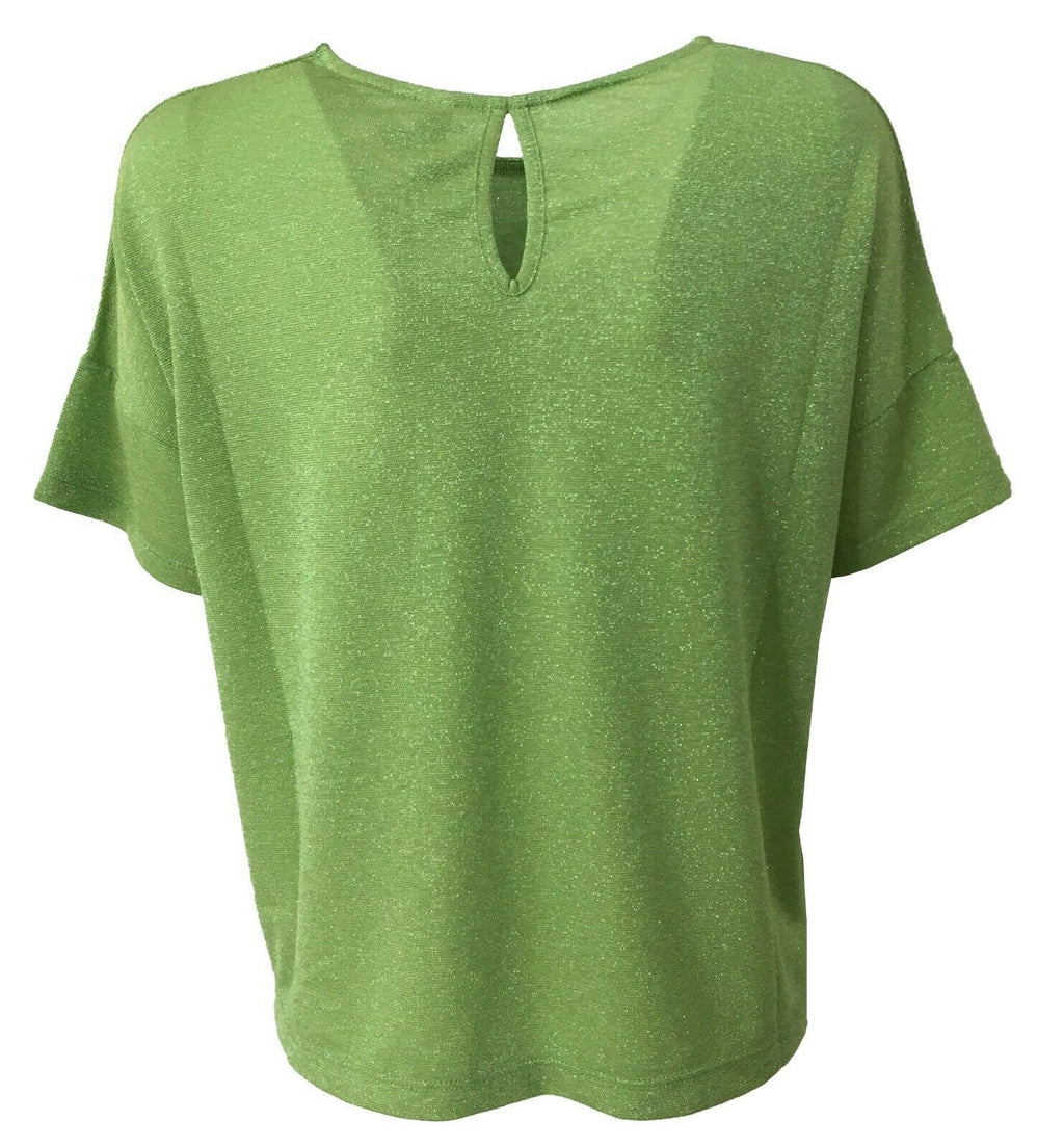 BE LIMOUSINE t-shirt donna mezza manica over laminato mod LT006L AGOSTO MADE IN ITALY