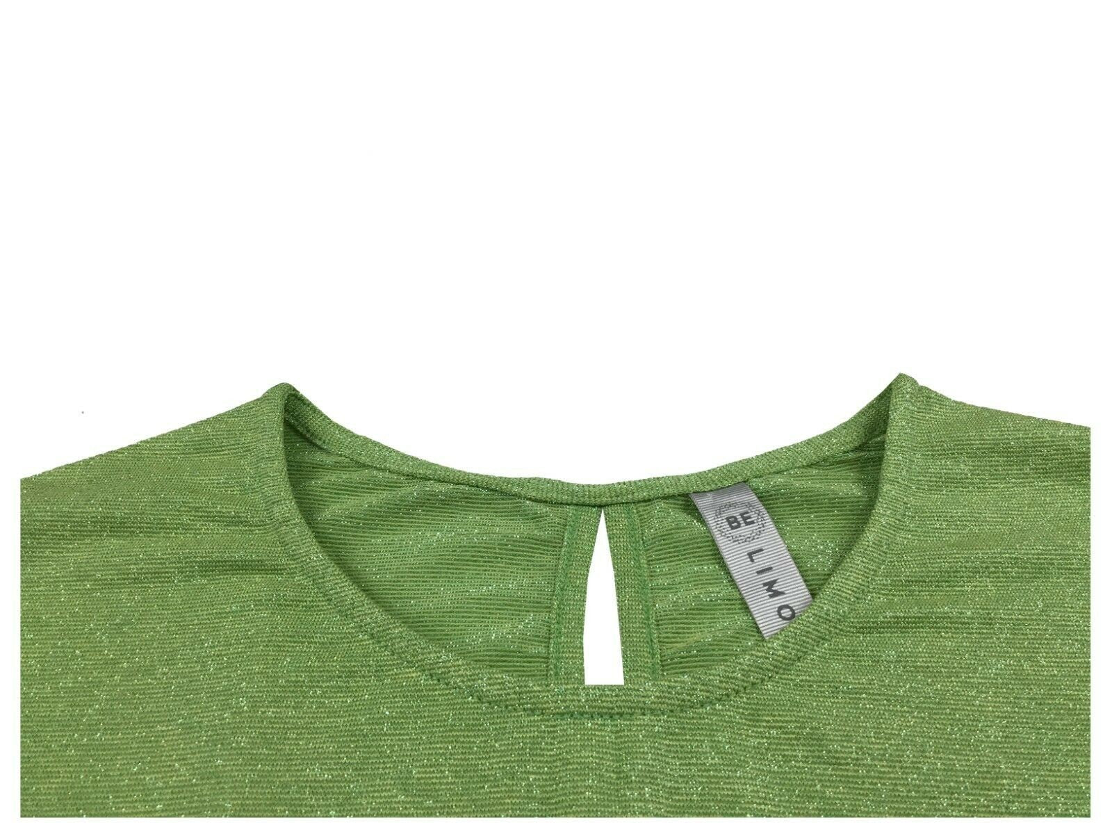 BE LIMOUSINE t-shirt donna mezza manica over laminato mod LT006L AGOSTO MADE IN ITALY