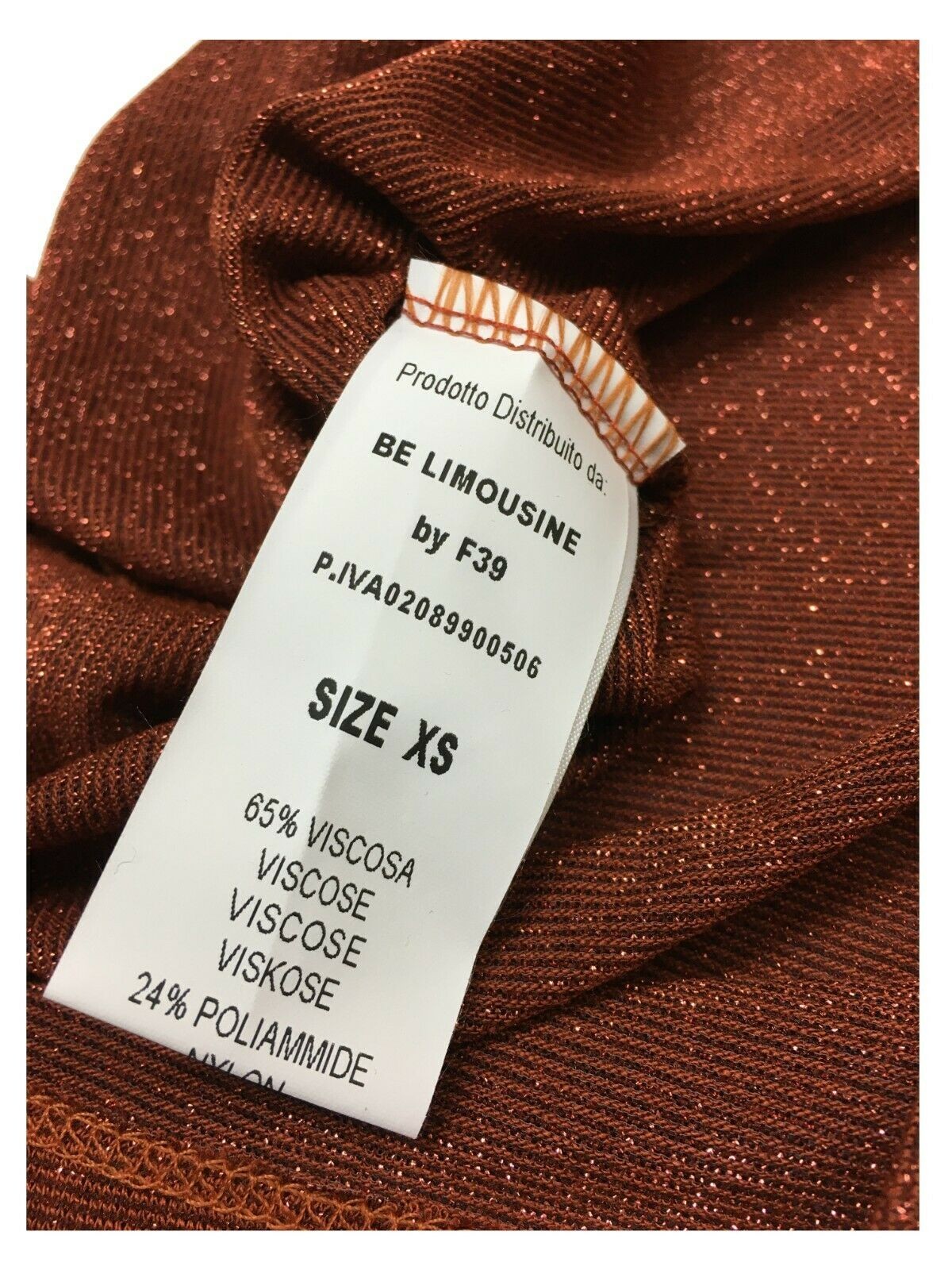 BE LIMOUSINE canotta donna lurex mod LC001L ACQUA  MADE IN ITALY