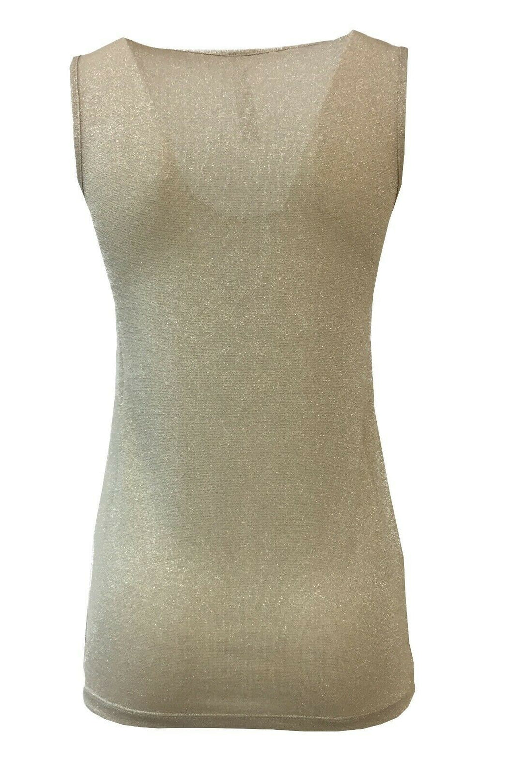 BE LIMOUSINE canotta donna lurex mod LC001L ACQUA  MADE IN ITALY