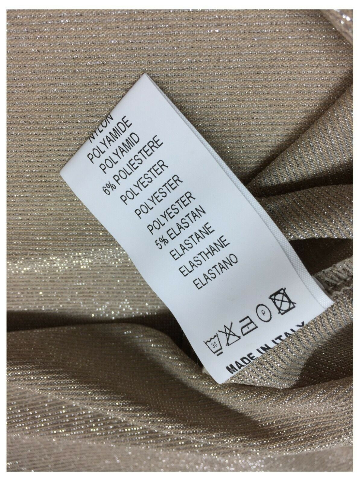 BE LIMOUSINE canotta donna lurex mod LC001L ACQUA  MADE IN ITALY