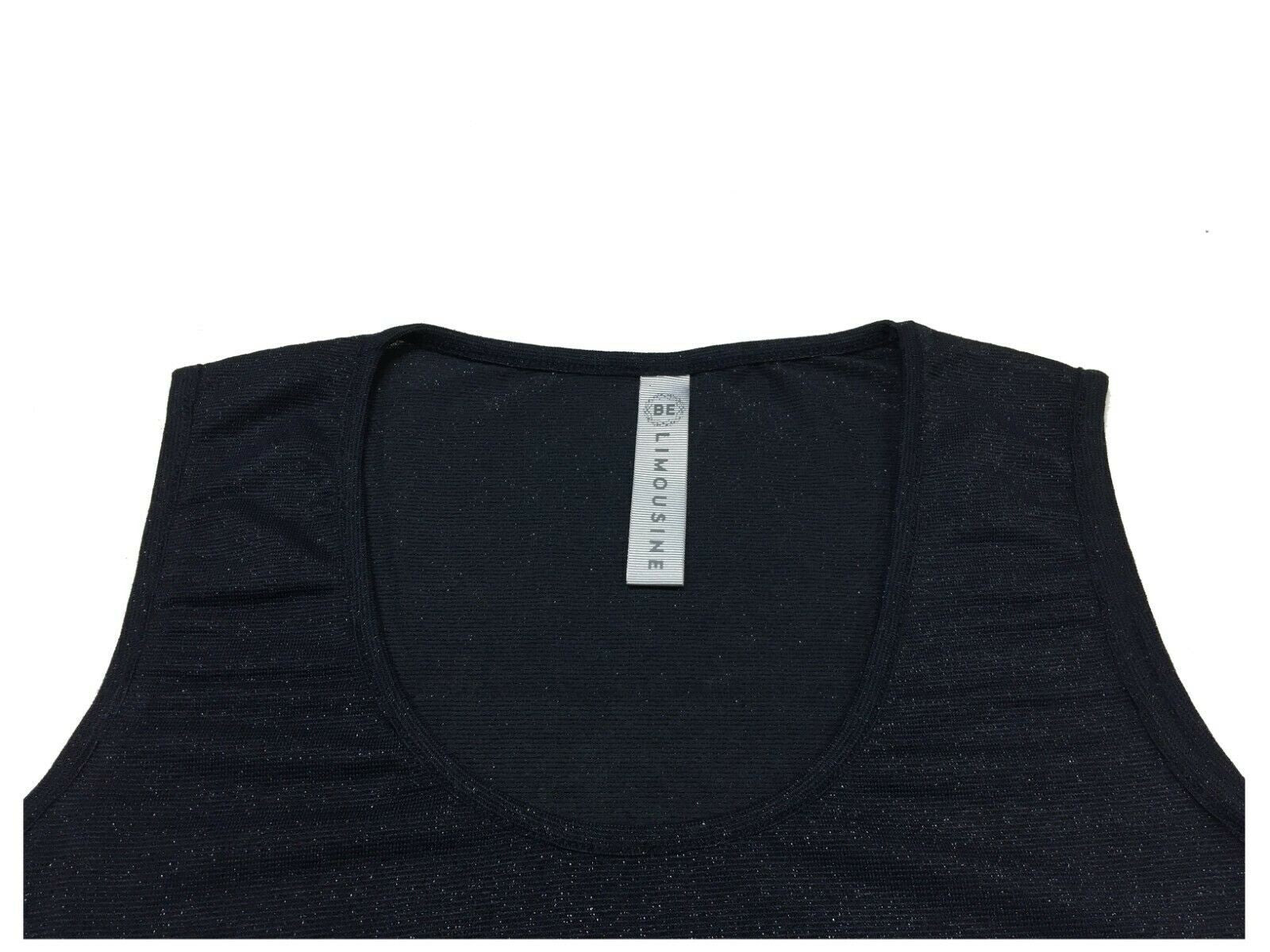 BE LIMOUSINE canotta donna lurex mod LC001L ACQUA  MADE IN ITALY