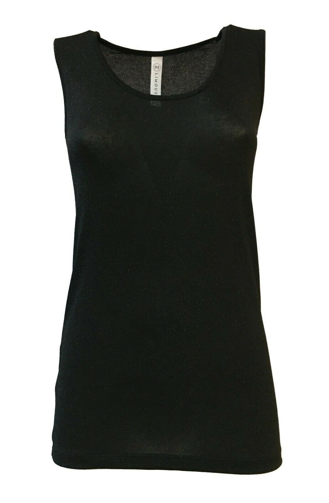 BE LIMOUSINE canotta donna lurex mod LC001L ACQUA  MADE IN ITALY