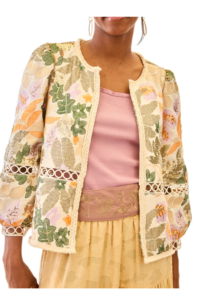 NEKANE Giacca Donna Girocollo Paillettes Pizzo FF.VAREN-000029