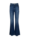 NOIR 'N' BLEU Jeans Donna Zampa CELIN-L311 | Vita Alta | Stone Washed | Made in Italy